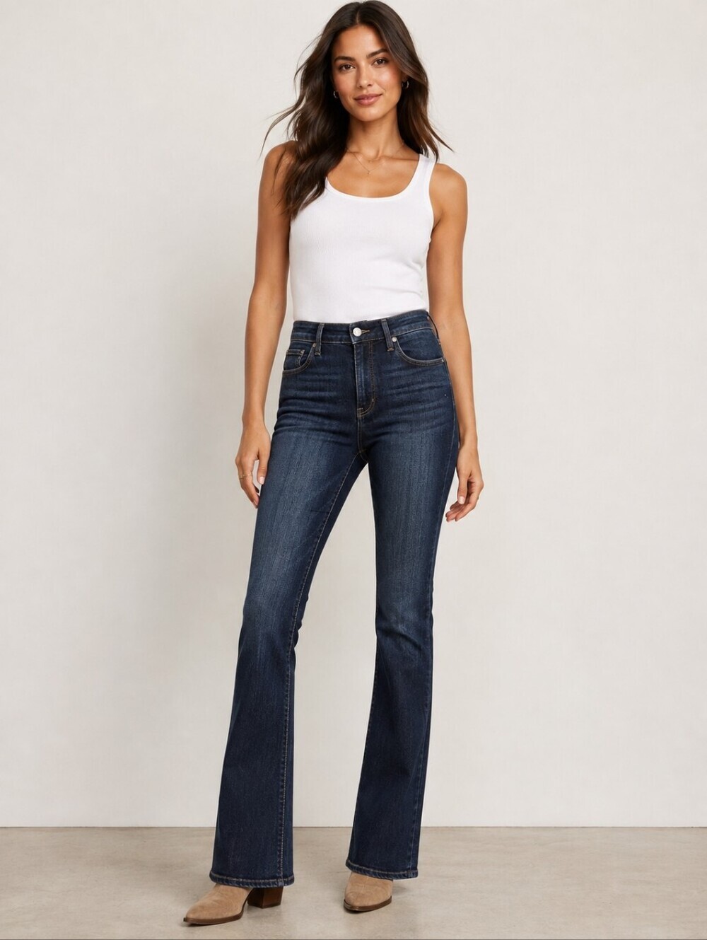 ❤️ PAIGE TRANSCEND DENIM HIGH RISE MANHATTAN SLIM BOOTCUT JEANS, 10 (30)